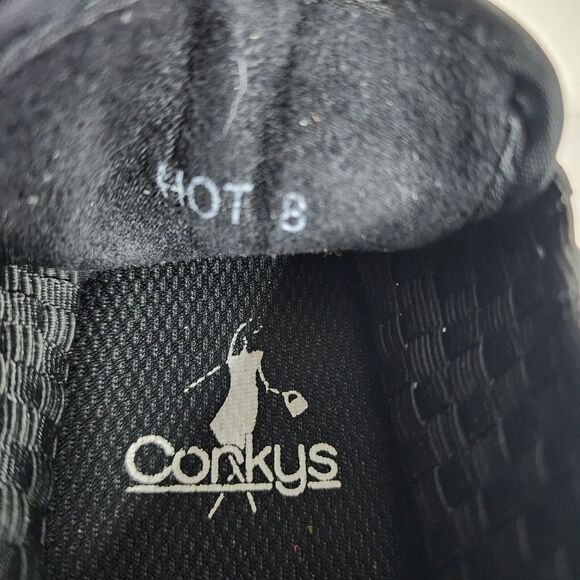 Corkys Woven Hot Bootie Womens Textile Pull-On Pump Boots Black Size 8 Comfort - Picture 8 of 11